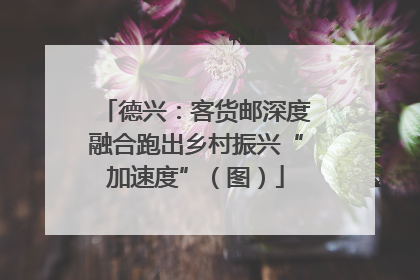 德兴：客货邮深度融合跑出乡村振兴“加速度”（图）