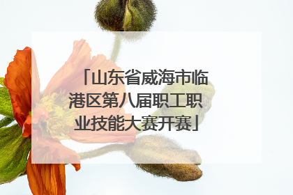 山东省威海市临港区第八届职工职业技能大赛开赛
