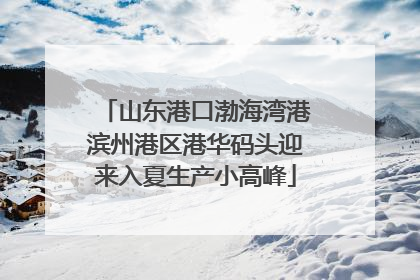 山东港口渤海湾港滨州港区港华码头迎来入夏生产小高峰