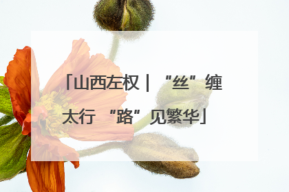山西左权｜“丝”缠太行 “路”见繁华
