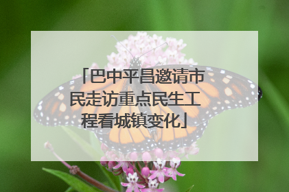 巴中平昌邀请市民走访重点民生工程看城镇变化