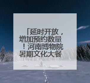 延时开放，增加预约数量！河南博物院暑期文化大餐来了