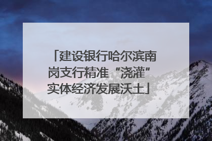 建设银行哈尔滨南岗支行精准“浇灌”实体经济发展沃土