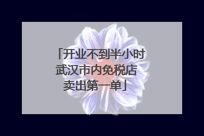 开业不到半小时 武汉市内免税店卖出第一单
