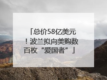 总价58亿美元！波兰拟向美购数百枚“爱国者”