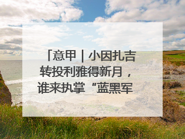 意甲｜小因扎吉转投利雅得新月，谁来执掌“蓝黑军团”帅印？