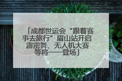 成都世运会“跟着赛事去旅行”眉山站开启 霹雳舞、无人机大赛等将一一登场