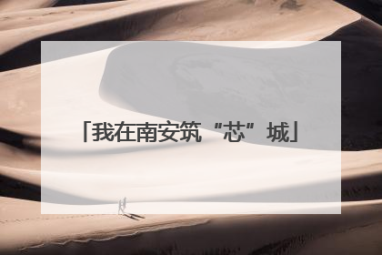 我在南安筑“芯”城