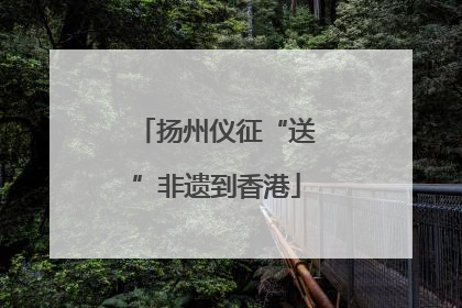扬州仪征“送”非遗到香港