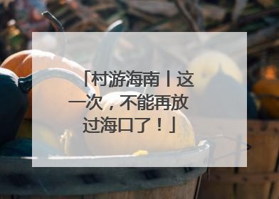 村游海南丨这一次，不能再放过海口了！