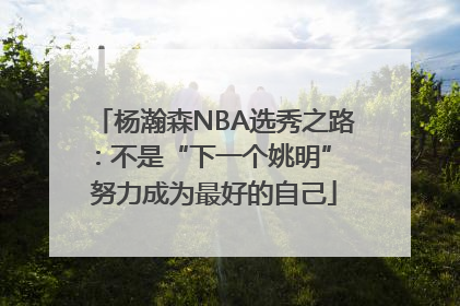 杨瀚森NBA选秀之路：不是“下一个姚明” 努力成为最好的自己