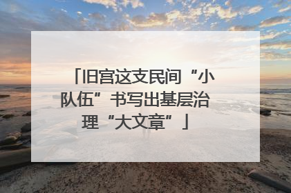 旧宫这支民间“小队伍”书写出基层治理“大文章”