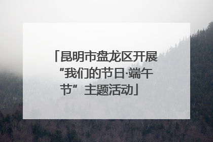 昆明市盘龙区开展“我们的节日·端午节”主题活动
