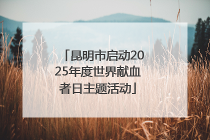昆明市启动2025年度世界献血者日主题活动
