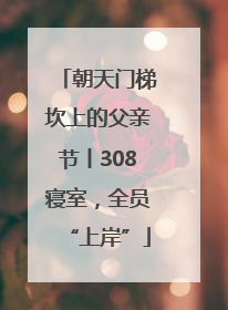 朝天门梯坎上的父亲节丨308寝室，全员“上岸”