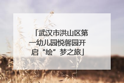 武汉市洪山区第一幼儿园悦馨园开启“绘”梦之旅