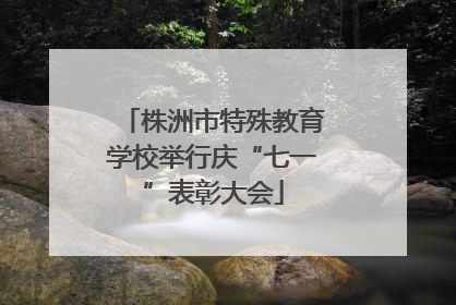 株洲市特殊教育学校举行庆“七一”表彰大会