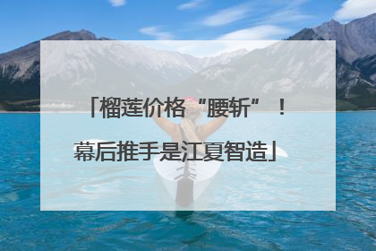 榴莲价格“腰斩”！幕后推手是江夏智造