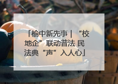 榆中新先事｜“校地企”联动普法 民法典“声”入人心