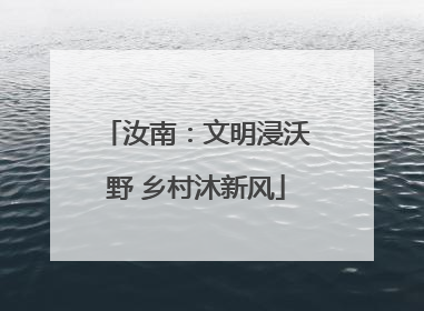 汝南：文明浸沃野 乡村沐新风