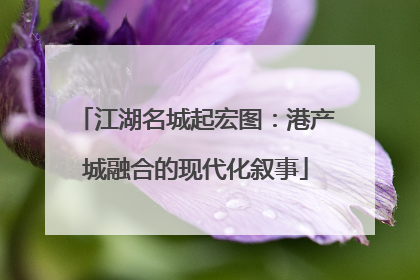 江湖名城起宏图：港产城融合的现代化叙事
