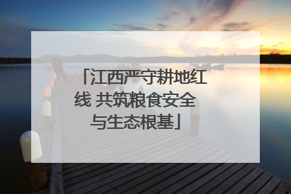 江西严守耕地红线 共筑粮食安全与生态根基