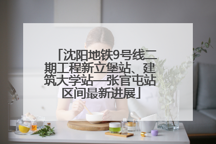 沈阳地铁9号线二期工程新立堡站、建筑大学站—张官屯站区间最新进展