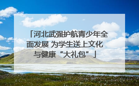 河北武强护航青少年全面发展 为学生送上文化与健康“大礼包”