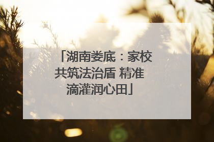 湖南娄底：家校共筑法治盾 精准滴灌润心田