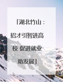 湖北竹山：招才引智进高校 促进就业助发展