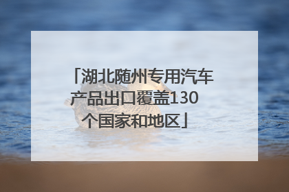 湖北随州专用汽车产品出口覆盖130个国家和地区