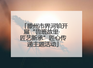 滕州市界河镇开展“鲁班故里· 匠艺新承”匠心传递主题活动