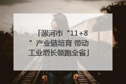 漯河市“11+8”产业链培育 带动工业增长领跑全省
