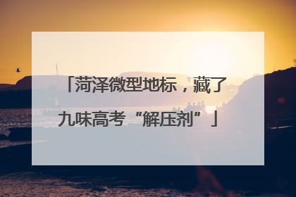 菏泽微型地标，藏了九味高考“解压剂”