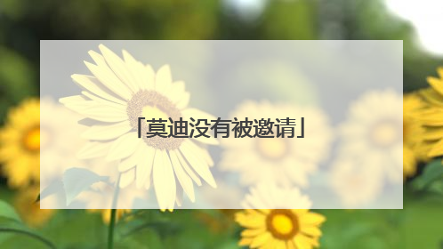 莫迪没有被邀请