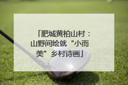 肥城黄柏山村：山野间绘就“小而美”乡村诗画