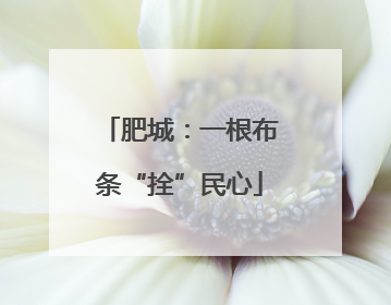 肥城：一根布条“拴”民心