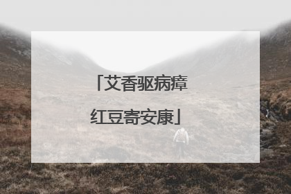 艾香驱病瘴 红豆寄安康
