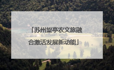 苏州望亭农文旅融合激活发展新动能