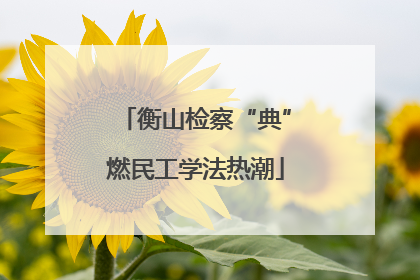衡山检察“典”燃民工学法热潮