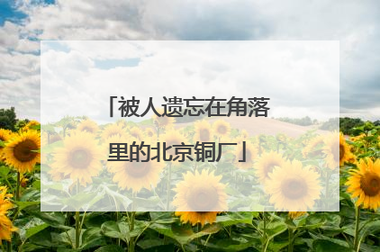 被人遗忘在角落里的北京铜厂