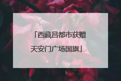 西藏昌都市获赠天安门广场国旗