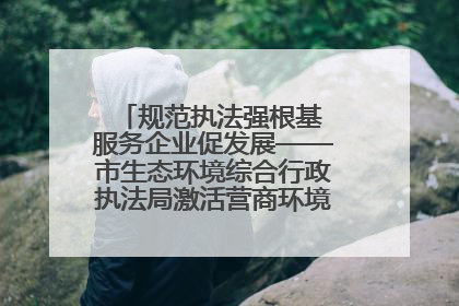 规范执法强根基 服务企业促发展——市生态环境综合行政执法局激活营商环境“绿色动能”