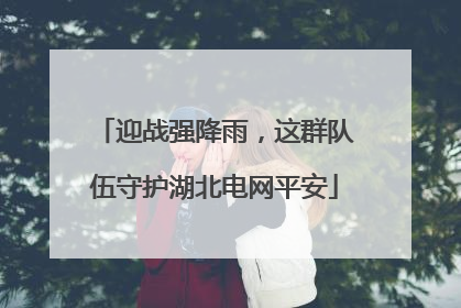 迎战强降雨，这群队伍守护湖北电网平安