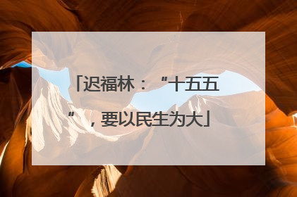 迟福林：“十五五”，要以民生为大