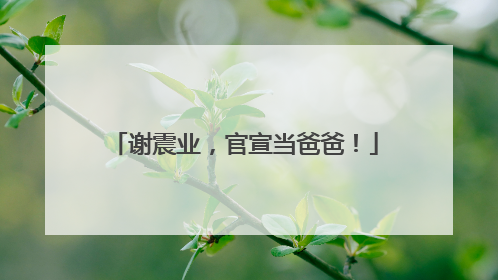 谢震业，官宣当爸爸！