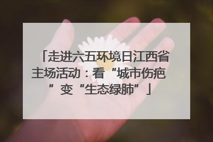 走进六五环境日江西省主场活动：看“城市伤疤”变“生态绿肺”