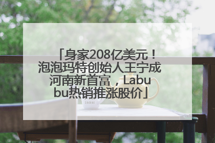 身家208亿美元！泡泡玛特创始人王宁成河南新首富，Labubu热销推涨股价