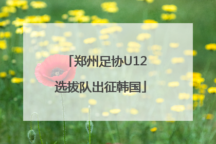 郑州足协U12选拔队出征韩国