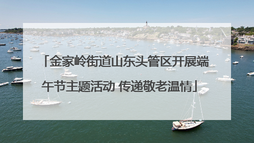 金家岭街道山东头管区开展端午节主题活动 传递敬老温情